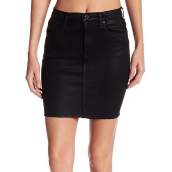 NWT Hudson Robbie pencil skirt waxed raw hem - Picture 1 of 3